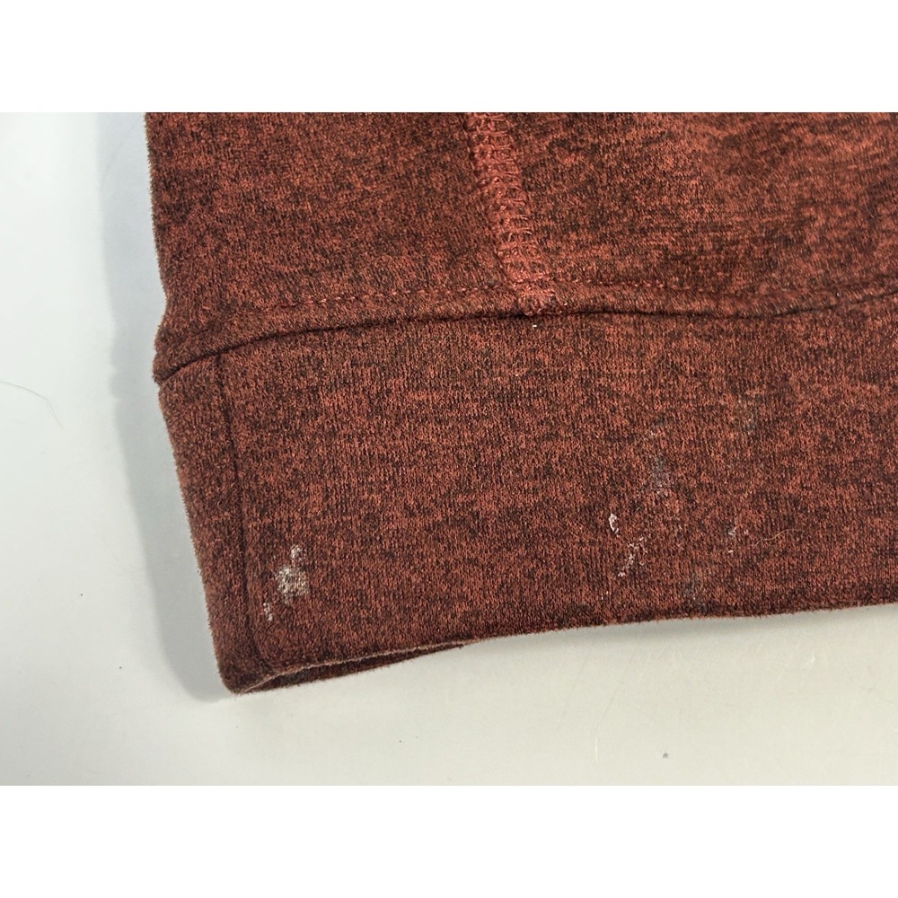 Men's M The North Face Gordon Lyons Sweater  Heather Rust Red Fleece Jacket Logo - Picture 7 of 16